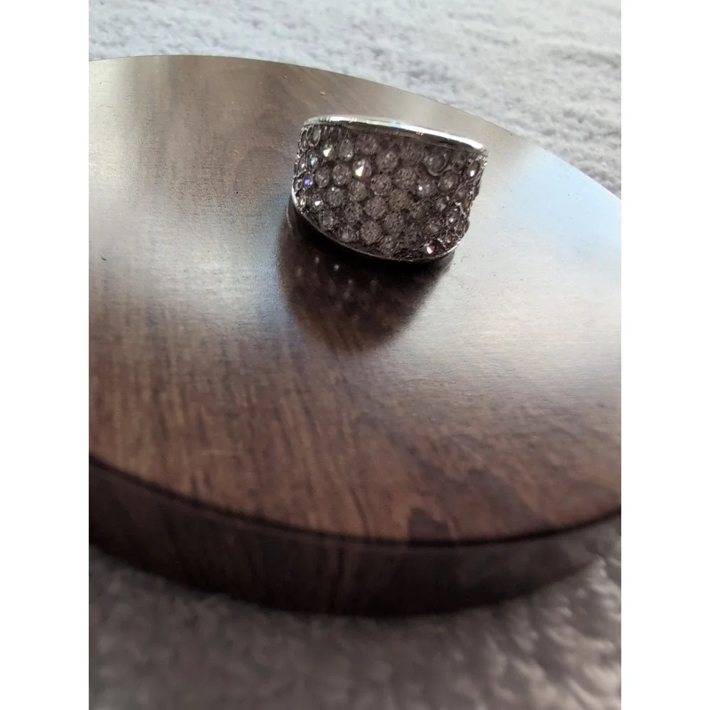 STERLING SILVER‎ Ring With CZ Stones Size 7
